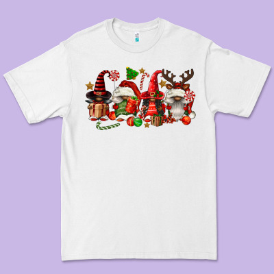 Christmas Afro Gnomies Premium Tee Designed By Fadigitalartstudio