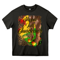 Asphalt steppin'  into juneteenth Heavy Core Tee - HRA Design Shop