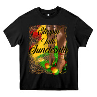 Black steppin'  into juneteenth Heavy Core Tee - HRA Design Shop