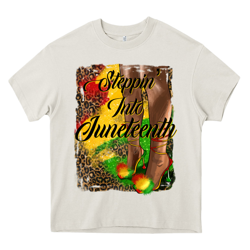 Steppin'  Into Juneteenth Heavy Core Tee by HRA Design Shop | Teevron