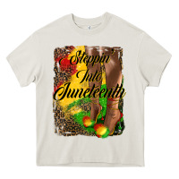 Cream steppin'  into juneteenth Heavy Core Tee - HRA Design Shop