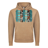 Vintage Coffee serape leopard cowhide  brushstroke Vintage Hoodie - AdoDesignShop