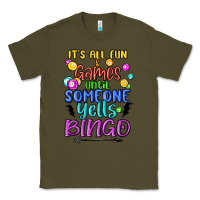Army Green bingo Classic Tee - MaliasSmallBusiness