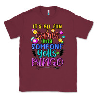 Burgundy bingo Classic Tee - MaliasSmallBusiness
