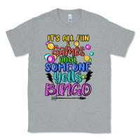 Heather Grey bingo Classic Tee - MaliasSmallBusiness
