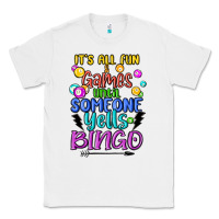 White bingo Classic Tee - MaliasSmallBusiness