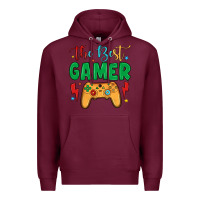 Burgundy the best gamer Premium Hoodie - JahusDesignShop
