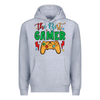 Heather Grey the best gamer Premium Hoodie - JahusDesignShop