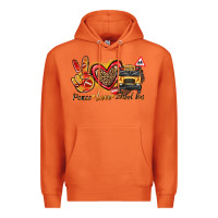 Carrot peace love school bus Premium Hoodie - texasbilliewilder