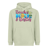 Matcha Beaches boozy besties Summer Heavyweight Hoodie - NancyCooperArtShop