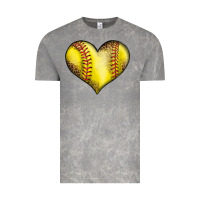 Cloud Rock softball heart Vintage Tee - LillyAllenDesigns