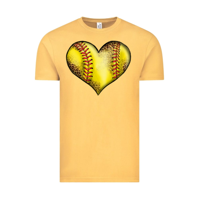 Softball Heart Vintage Tee by LillyAllenDesigns | Teevron