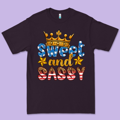 Usa Sweet And Sassy Premium Tee Designed By Hra Design Shop