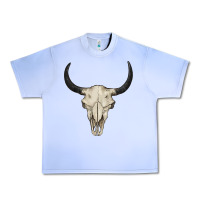 Grape Ice bull skull Urban Heavy Tee - BarkalooDesign