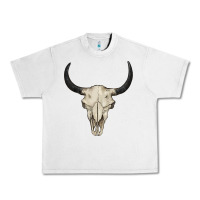 Lunar Rock bull skull Urban Heavy Tee - BarkalooDesign