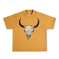 Peanut Butter bull skull Urban Heavy Tee - BarkalooDesign