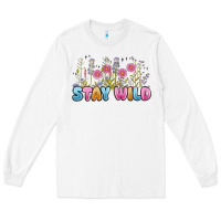 White stay wild Long Sleeve Tee - MaliasSmallBusiness
