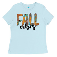 Baby Blue fall vibes Ladies Tee - JahusDesignShop