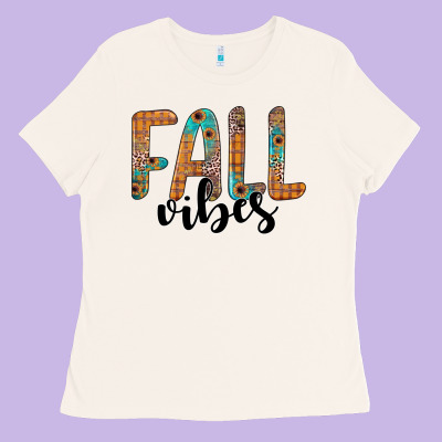 Fall Vibes Ladies Tee Designed By Jahusdesignshop