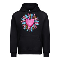 Black valentine's day sunflower olivia Urban Hoodie - OliviaCreatesArt