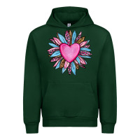 Forest Green valentine's day sunflower olivia Urban Hoodie - OliviaCreatesArt