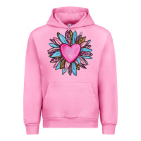 Fuchsia Pink valentine's day sunflower olivia Urban Hoodie - OliviaCreatesArt