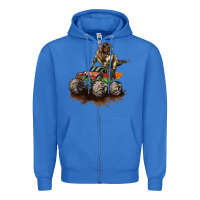 True Royal monster truck and t rex dinosaur Zipper Hoodie - LillyAllenDesigns