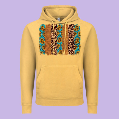 Leopard Gemstone Brushstroke Vintage Hoodie Designed By Adodesignshop