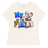 Bone my heart is on that field baseball Ladies Tee - Zillion Design Studio