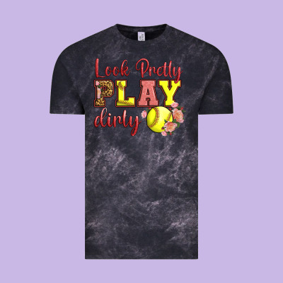 Look Pretty Play Dirty Vintage Tee Designed By Lillyallendesigns