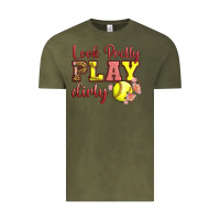 Vintage Olive Look Pretty Play Dirty Vintage Tee - LillyAllenDesigns