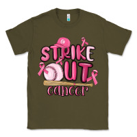 Army Green strike out cancer baseball Classic Tee - MaliasSmallBusiness