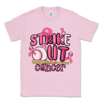 Bubblegum Pink strike out cancer baseball Classic Tee - MaliasSmallBusiness