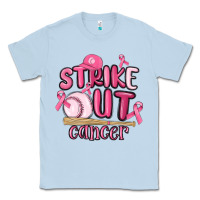 Dusty Blue strike out cancer baseball Classic Tee - MaliasSmallBusiness