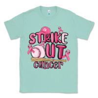 Seafoam strike out cancer baseball Classic Tee - MaliasSmallBusiness