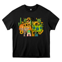 Black hello fall Heavy Core Tee - CowhideDigitalArt