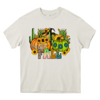 Cream hello fall Heavy Core Tee - CowhideDigitalArt