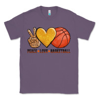 Lavender peace love basketball Classic Tee - AdoDesignShop