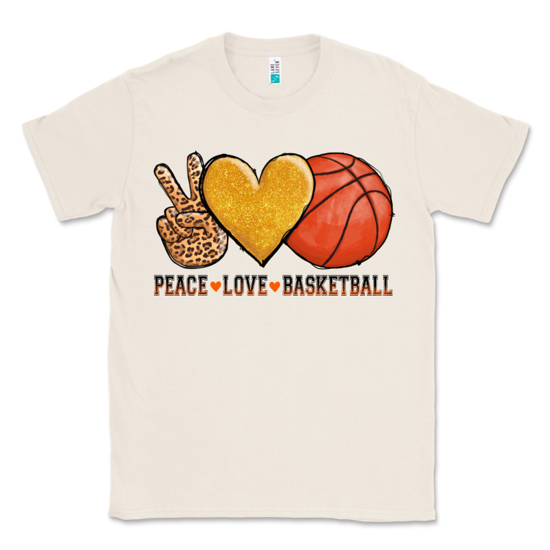 Peace Love Basketball Classic Tee by AdoDesignShop | Teevron