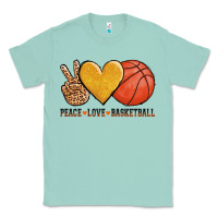Seafoam peace love basketball Classic Tee - AdoDesignShop