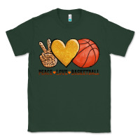 Sports Green peace love basketball Classic Tee - AdoDesignShop