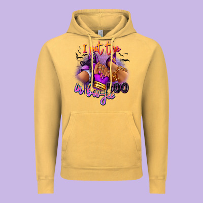 I Put The Boo In Boo-jee Sneaker And Heel Vintage Hoodie Designed By Ranaportraitstore