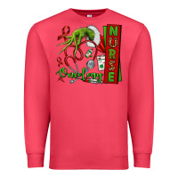 Cardinal Christmas Character Nurse Premium Sweatshirt - NancyCooperArtShop