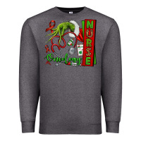 Charcoal Heather Christmas Character Nurse Premium Sweatshirt - NancyCooperArtShop