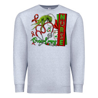 Heather Grey Christmas Character Nurse Premium Sweatshirt - NancyCooperArtShop