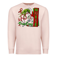 Pale Pink Christmas Character Nurse Premium Sweatshirt - NancyCooperArtShop