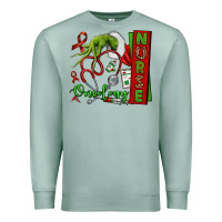 Seafoam Christmas Character Nurse Premium Sweatshirt - NancyCooperArtShop