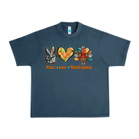 Peace Love Thanksgiving Urban Heavy Tee | Teevron