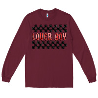 Burgundy lover boy Long Sleeve Tee - MaliasSmallBusiness