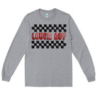 Heather Grey lover boy Long Sleeve Tee - MaliasSmallBusiness